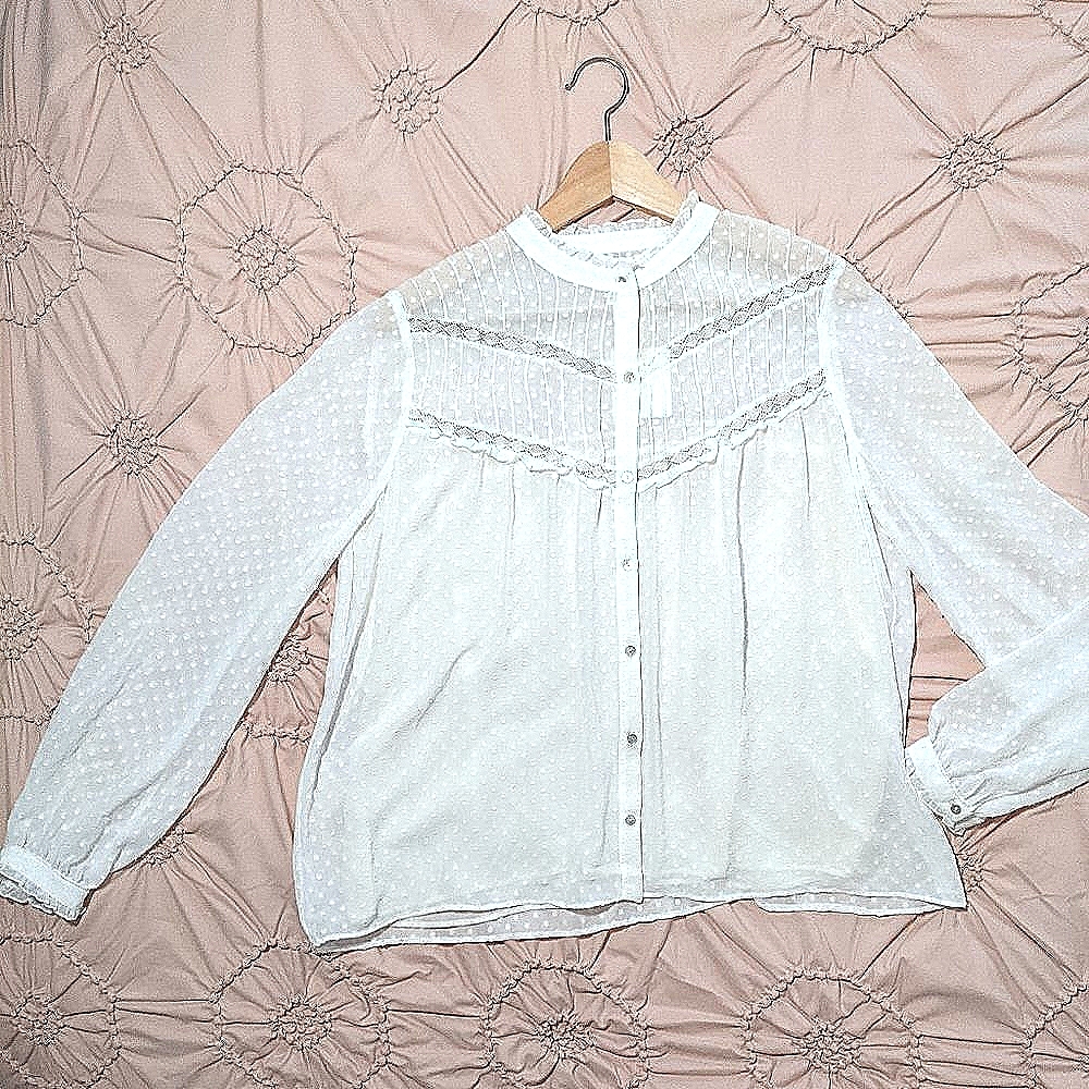 Ivory Zara Prairie Blouse
